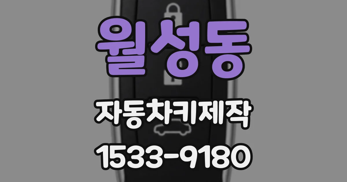 월성동 자동차키제작