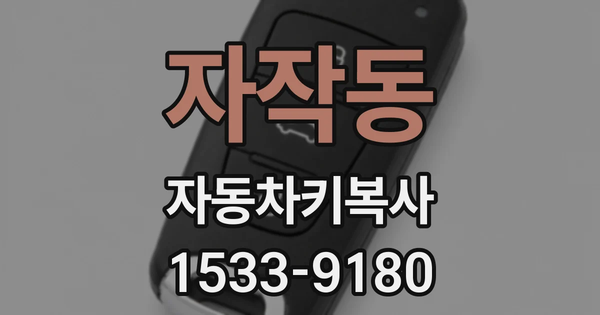 자작동 자동차키복사