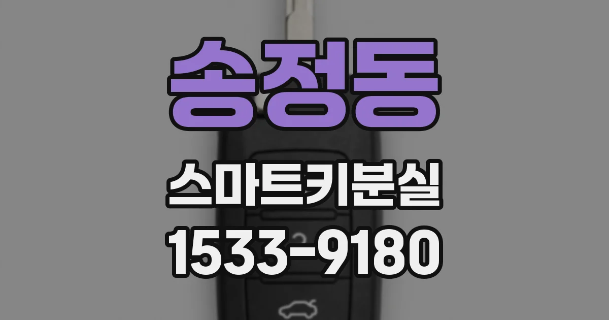 송정동 스마트키분실