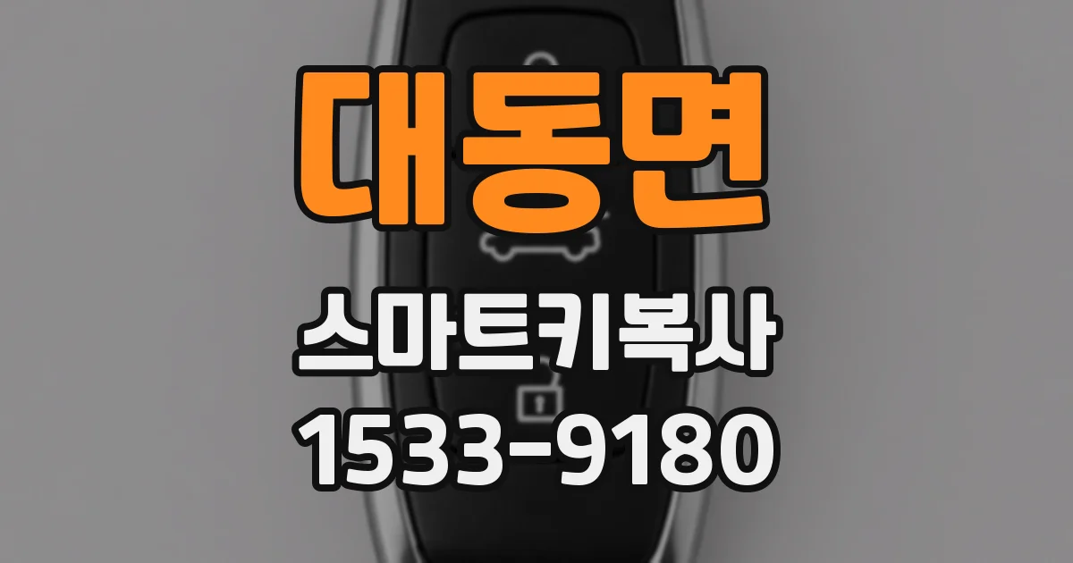 대동면 스마트키복사