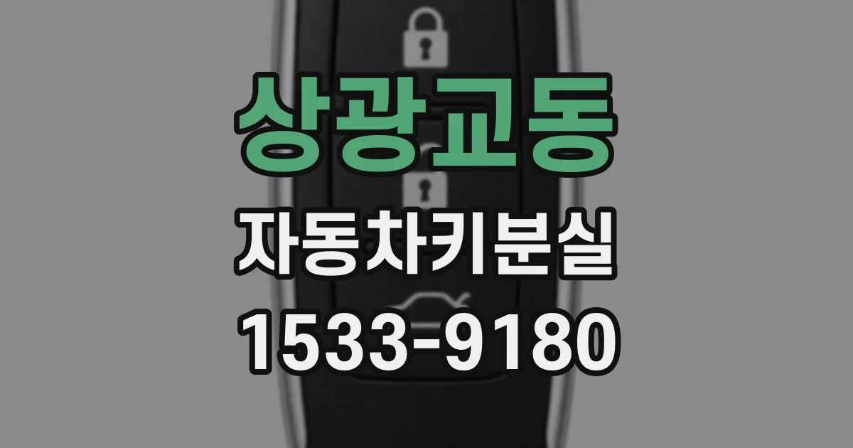 상광교동 자동차키분실