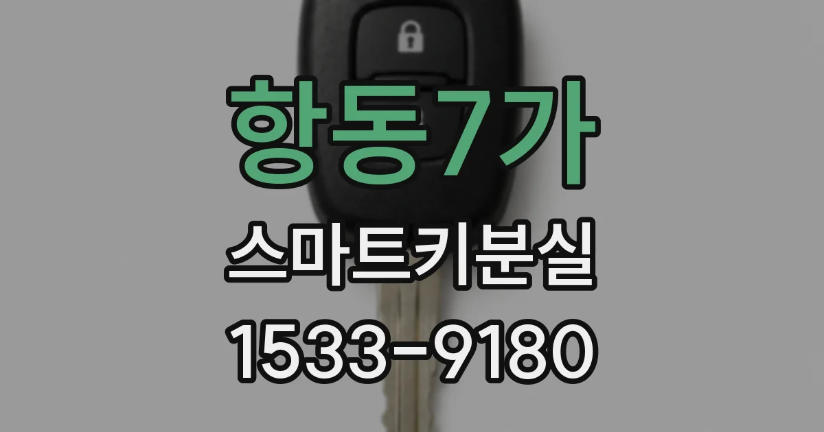 항동7가 스마트키분실