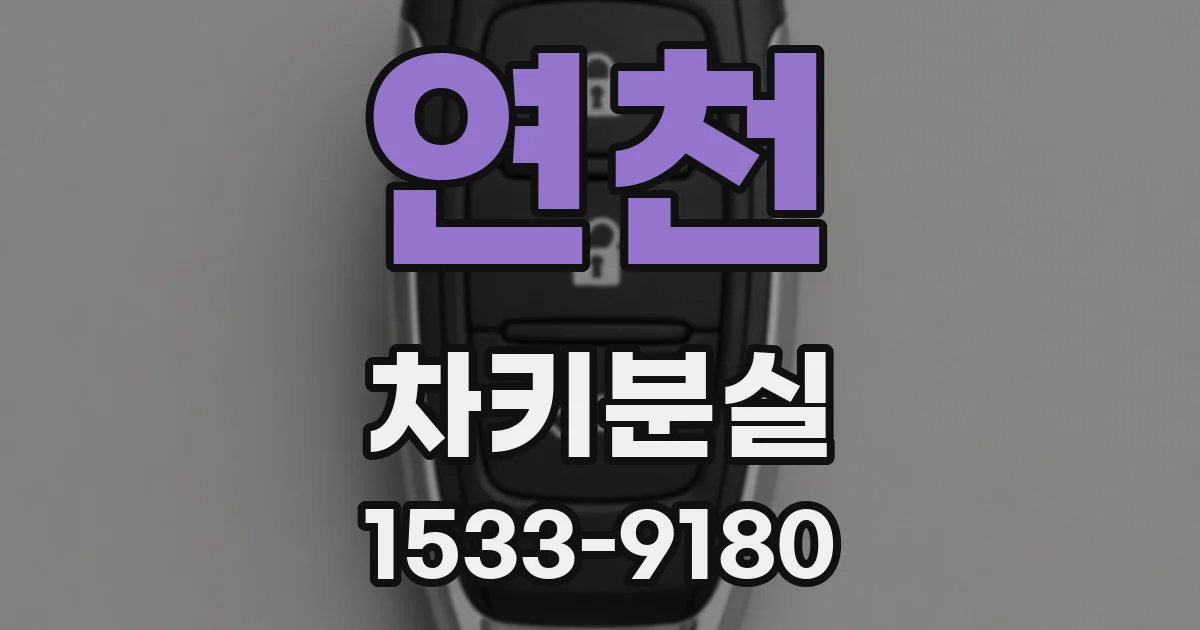 연천 차키분실
