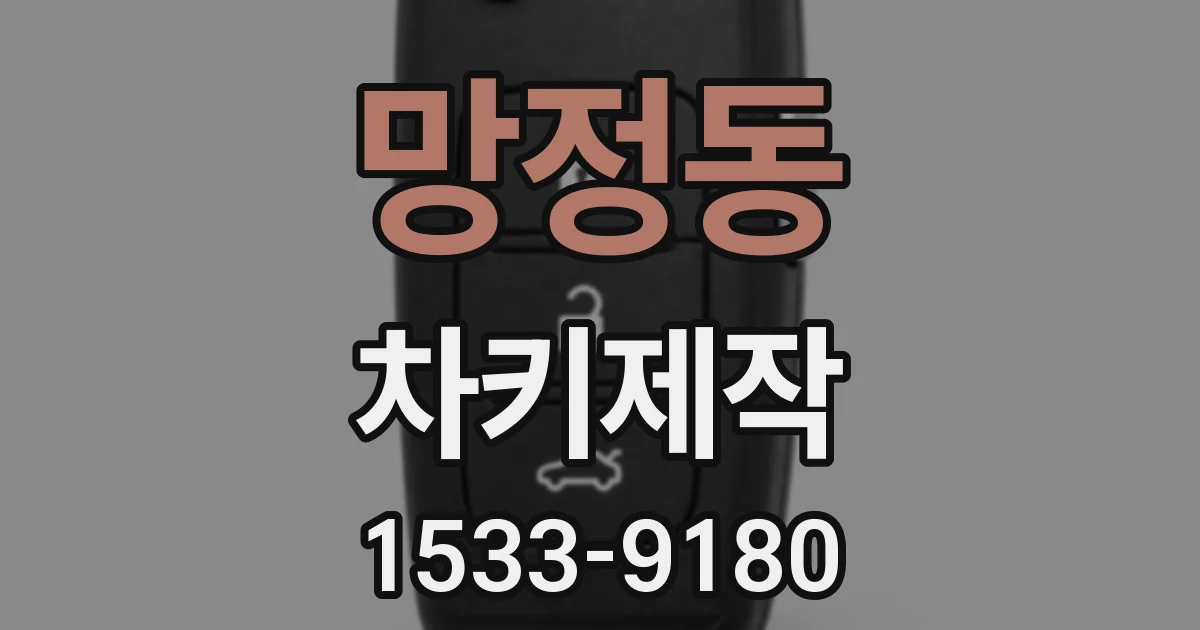 망정동 차키제작