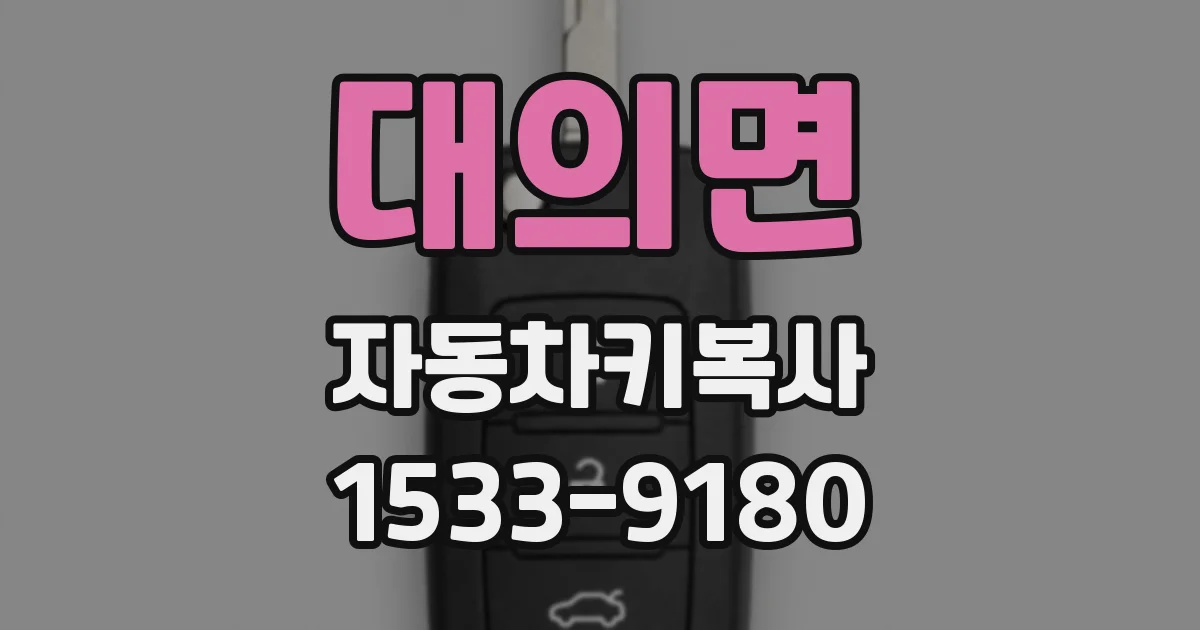 대의면 자동차키복사