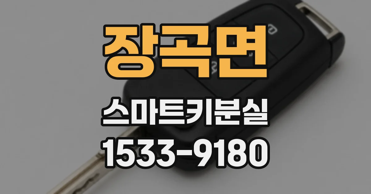 장곡면 스마트키분실