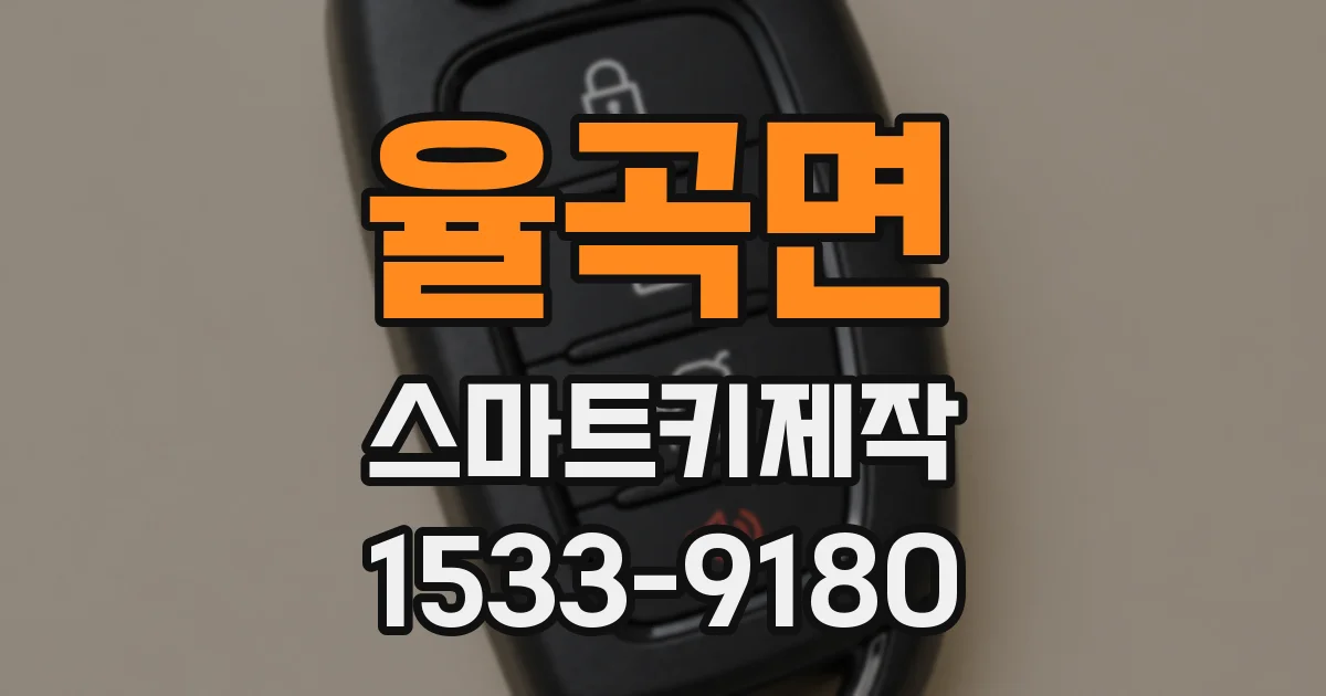율곡면 스마트키제작