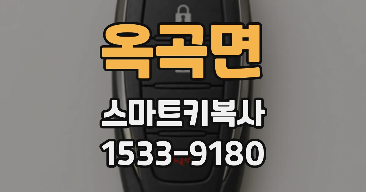 옥곡면 스마트키복사