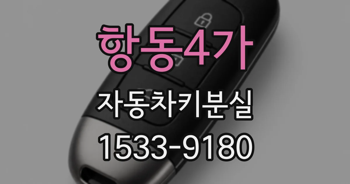 항동4가 자동차키분실