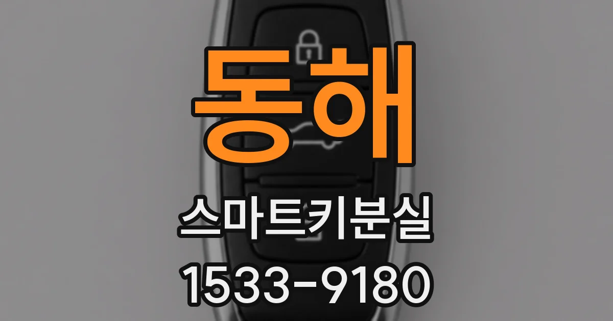 동해 스마트키분실