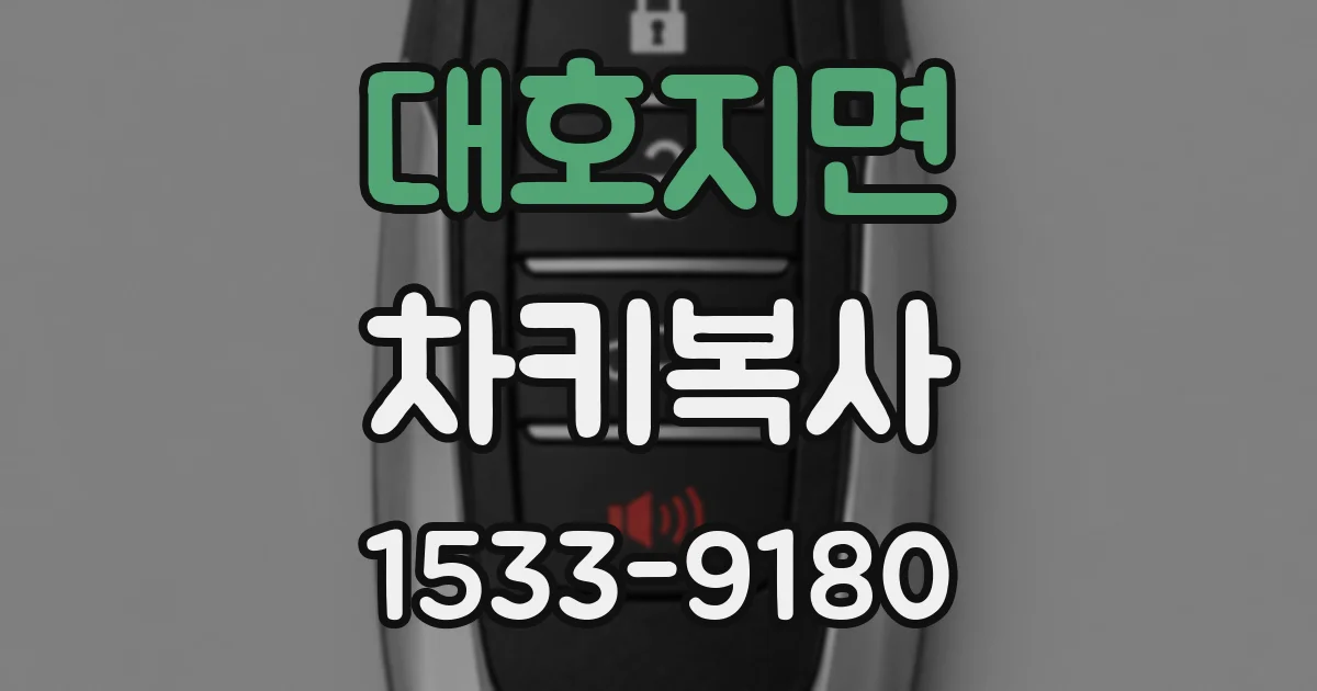 대호지면 차키복사