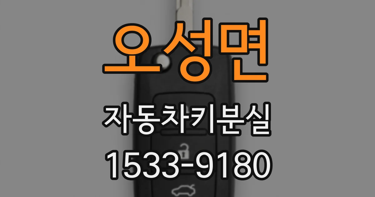 오성면 자동차키분실