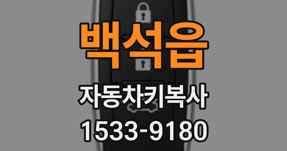 백석읍 자동차키복사