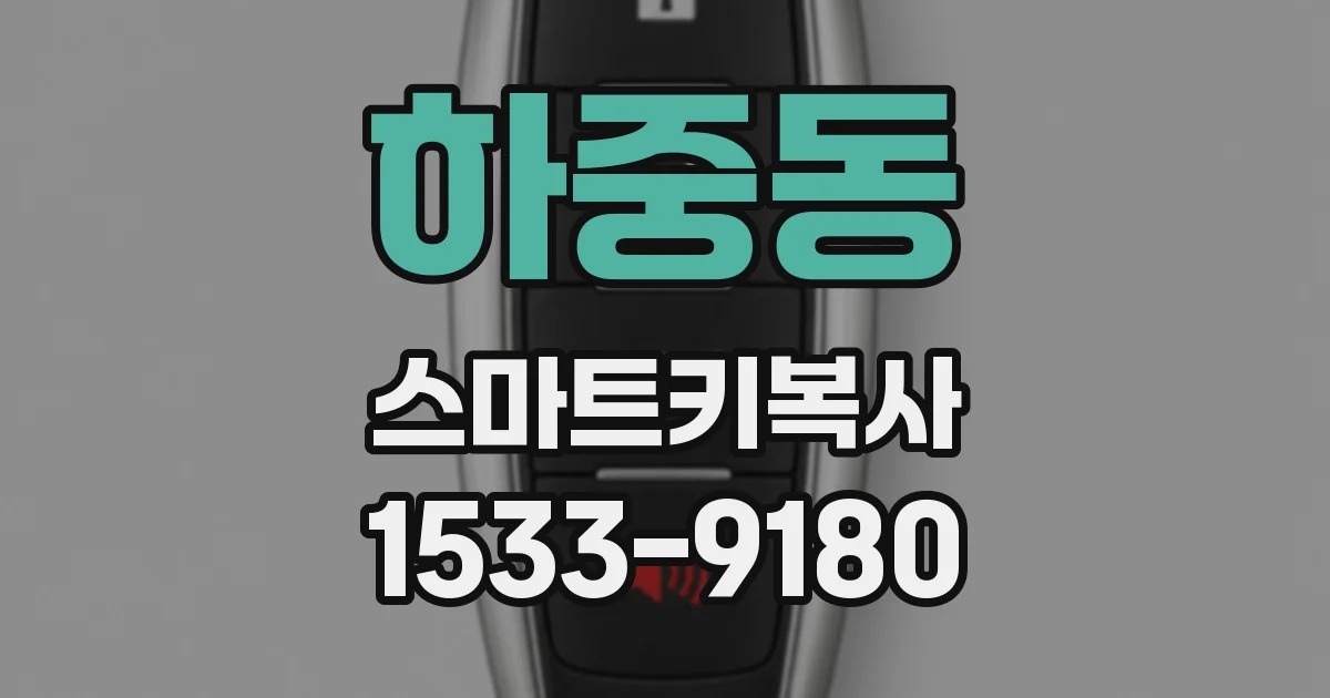 하중동 스마트키복사