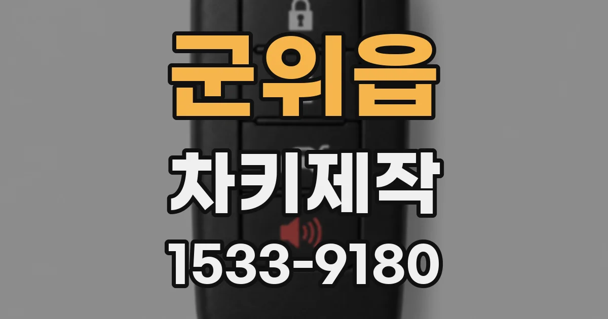 군위읍 차키제작