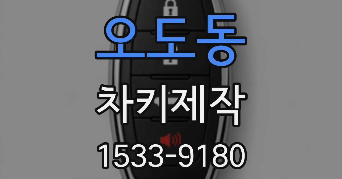 오도동 차키제작