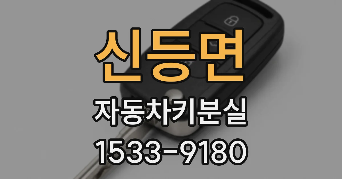 신등면 자동차키분실
