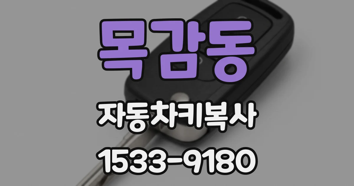 목감동 자동차키복사