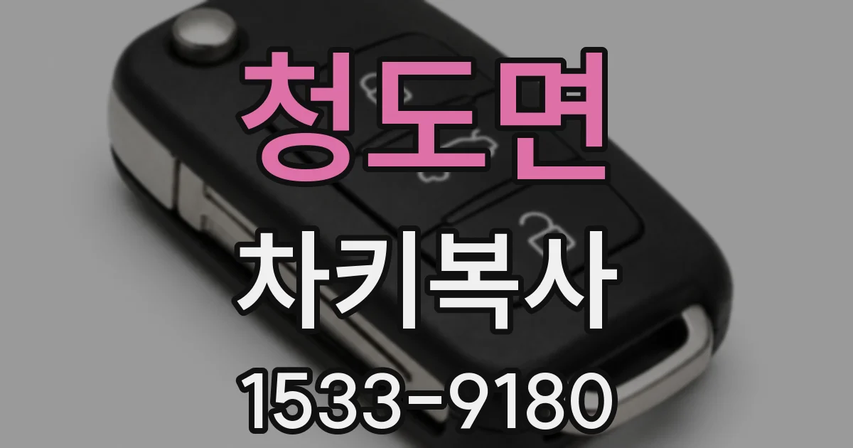 청도면 차키복사