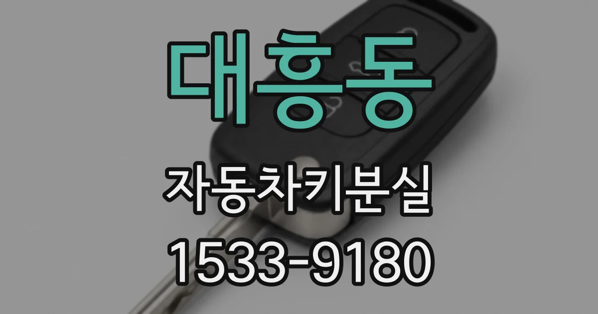 대흥동 자동차키분실
