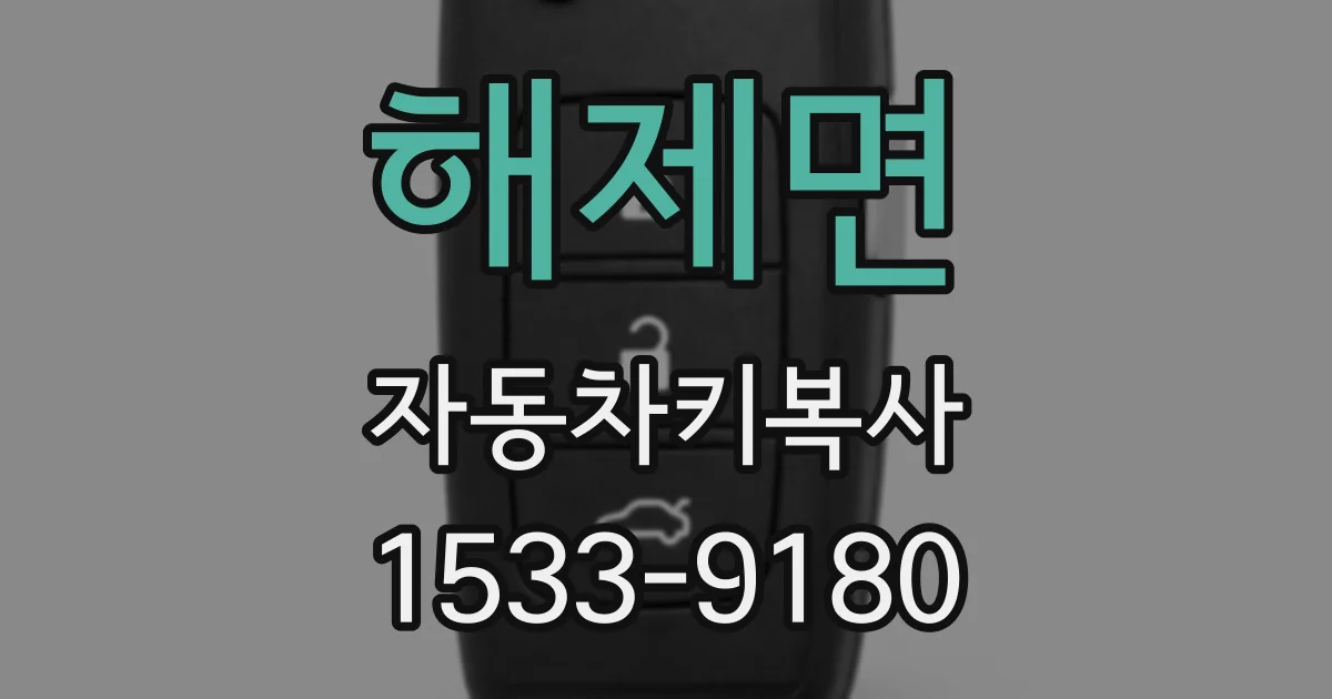해제면 자동차키복사
