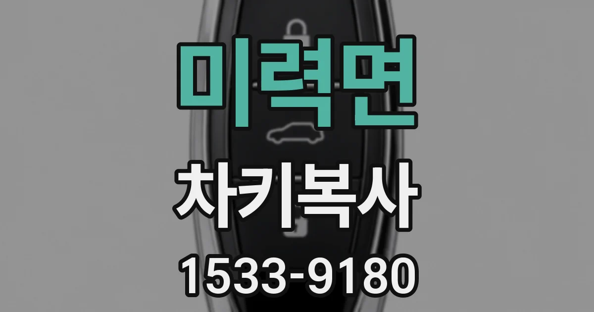 미력면 차키복사