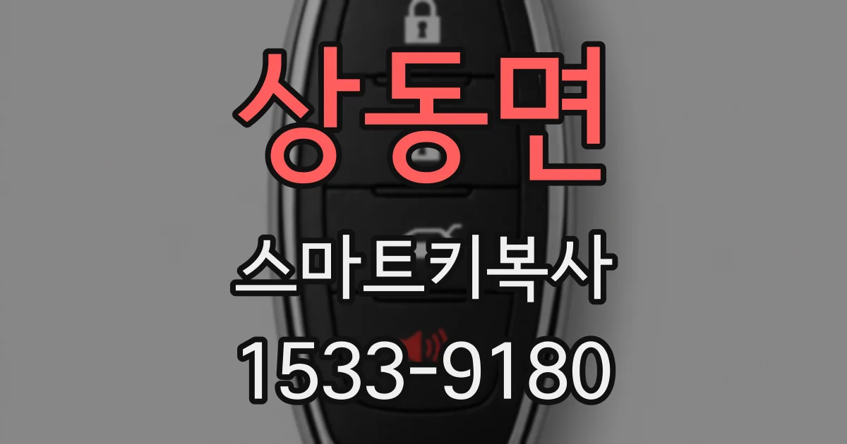 상동면 스마트키복사