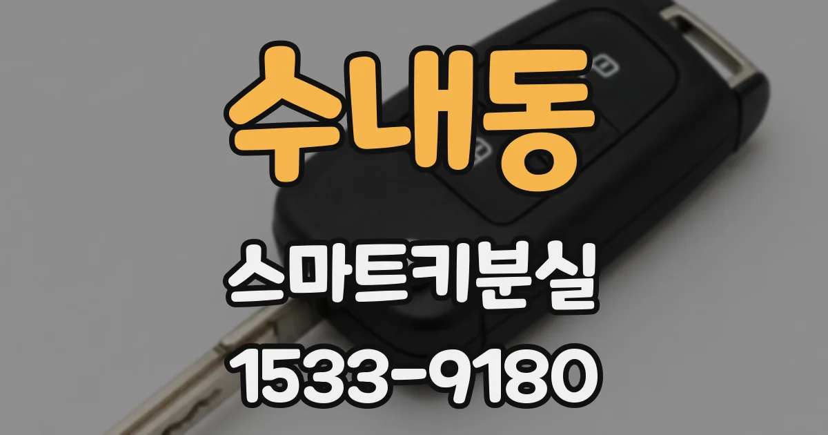 수내동 스마트키분실
