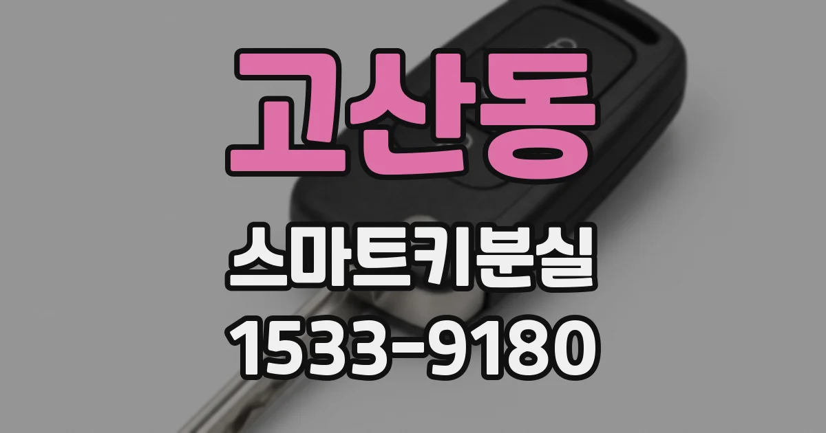 고산동 스마트키분실