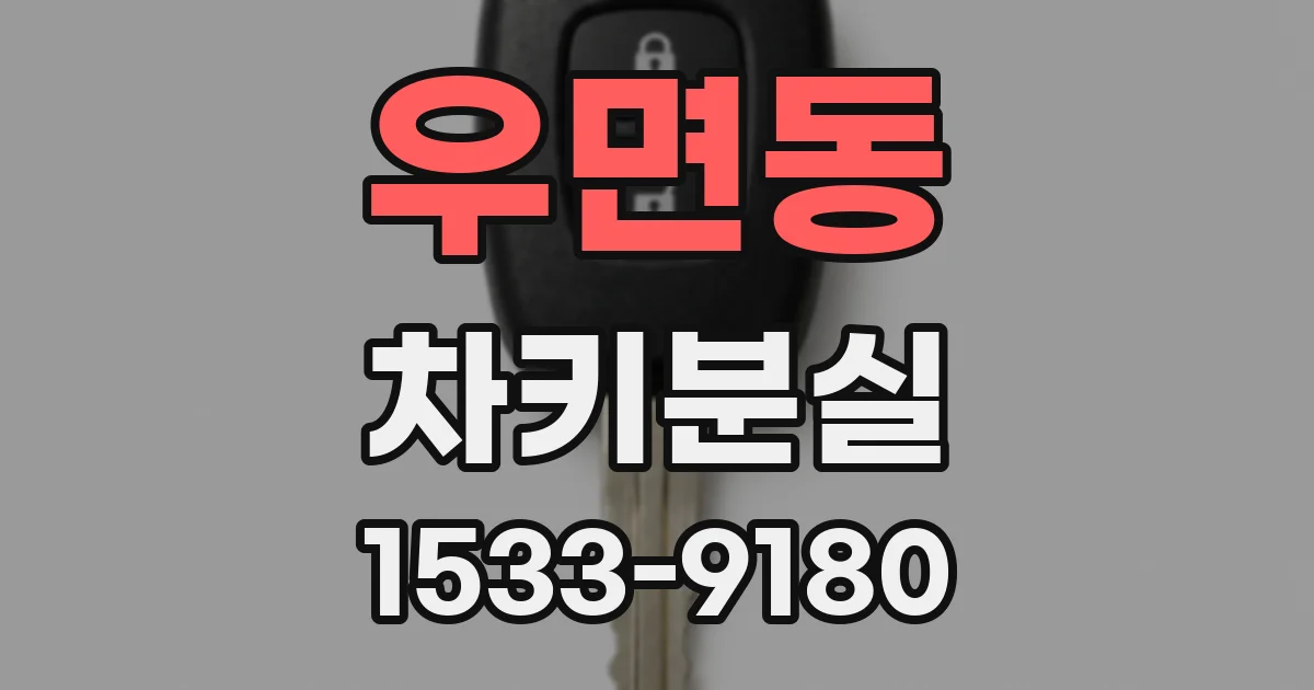 우면동 차키분실