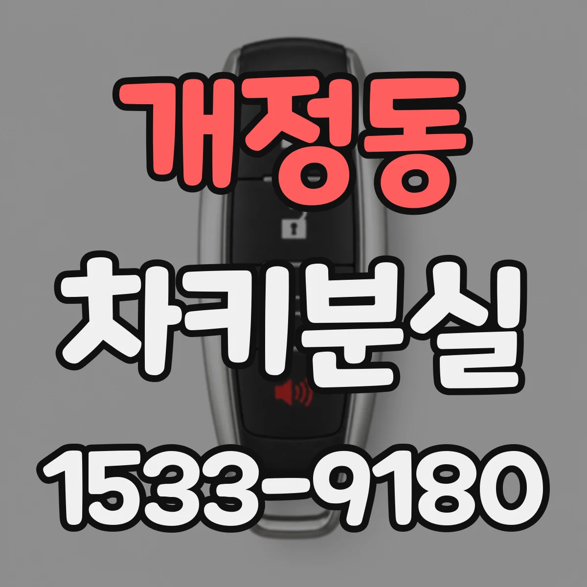 개정동 차키분실