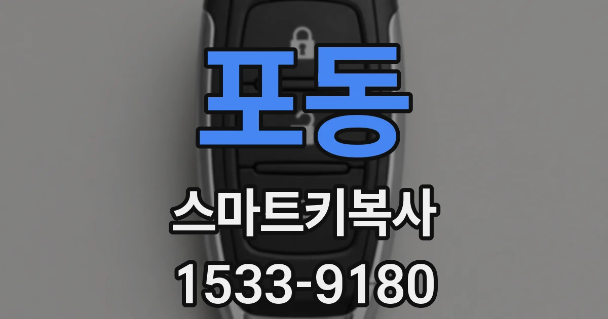 포동 스마트키복사