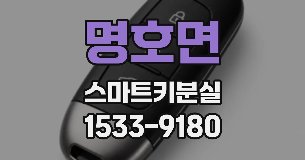 명호면 스마트키분실