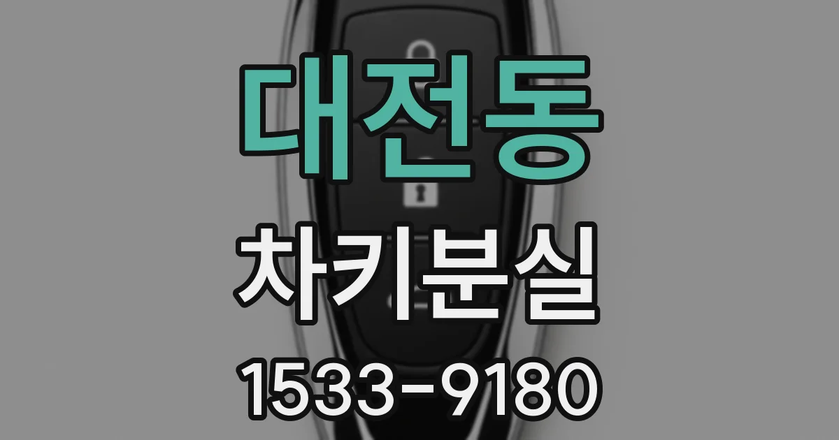 대전동 차키분실