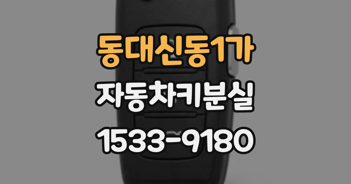 동대신동1가 자동차키분실