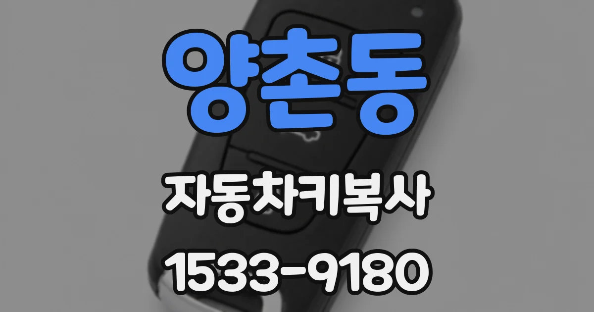 양촌동 자동차키복사
