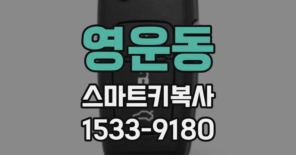 영운동 스마트키복사