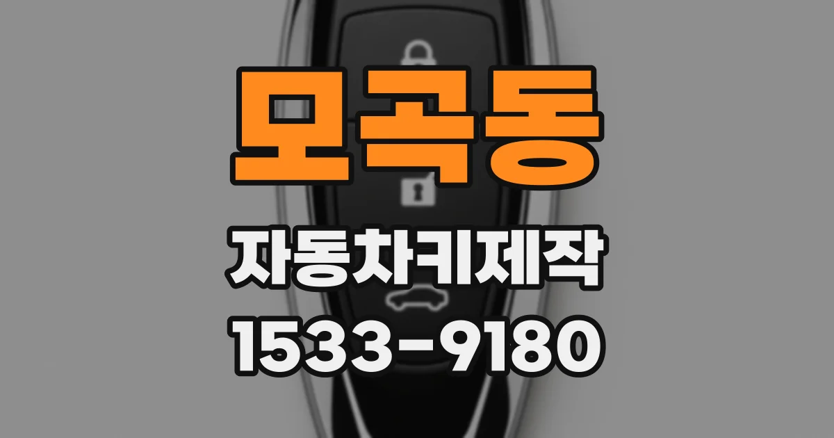 모곡동 자동차키제작