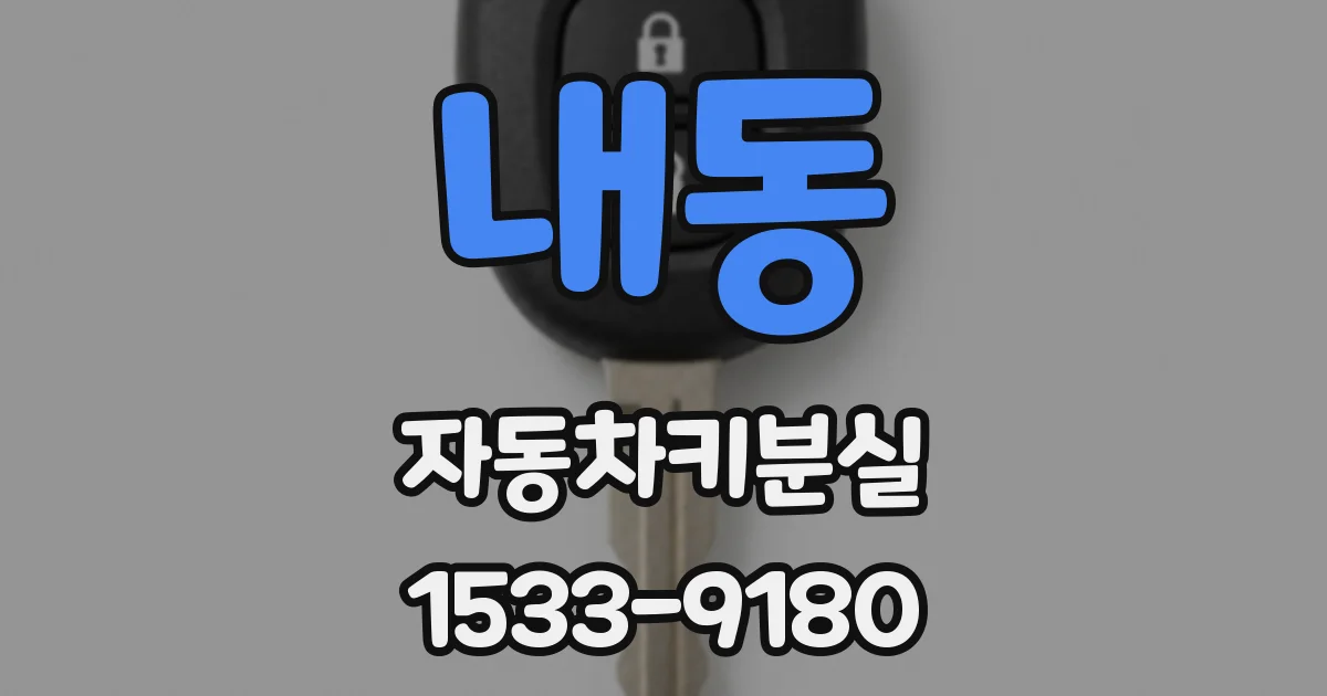 내동 자동차키분실