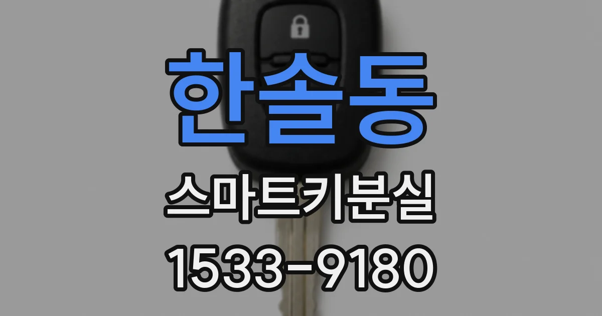 한솔동 스마트키분실