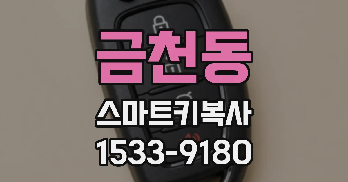 금천동 스마트키복사