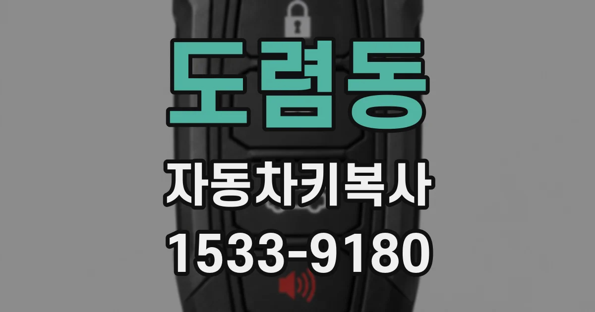 도렴동 자동차키복사