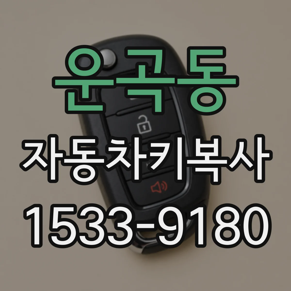 운곡동 자동차키복사