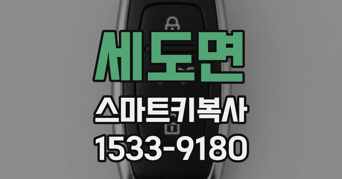 세도면 스마트키복사