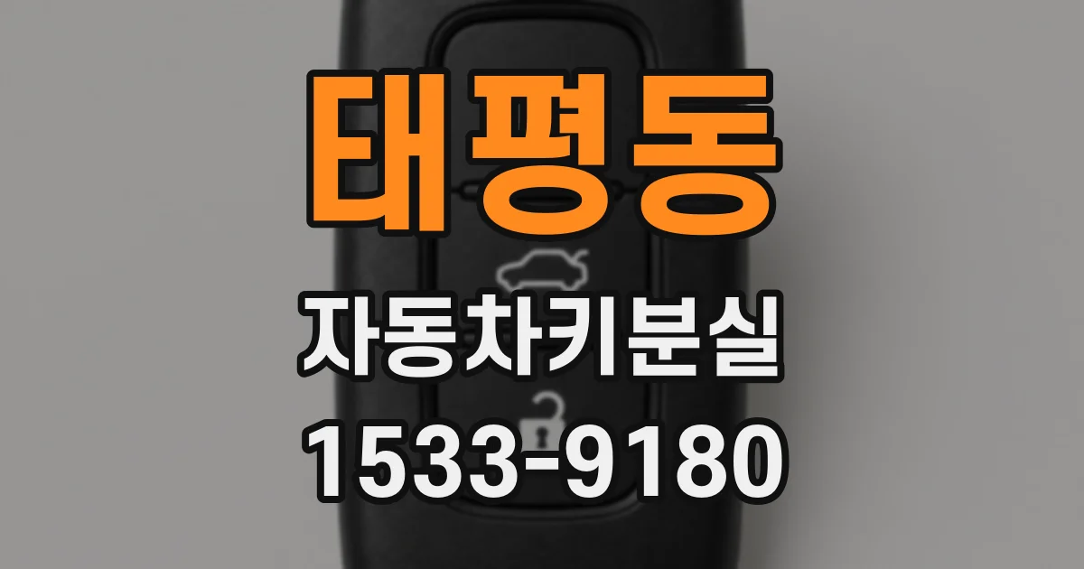 태평동 자동차키분실