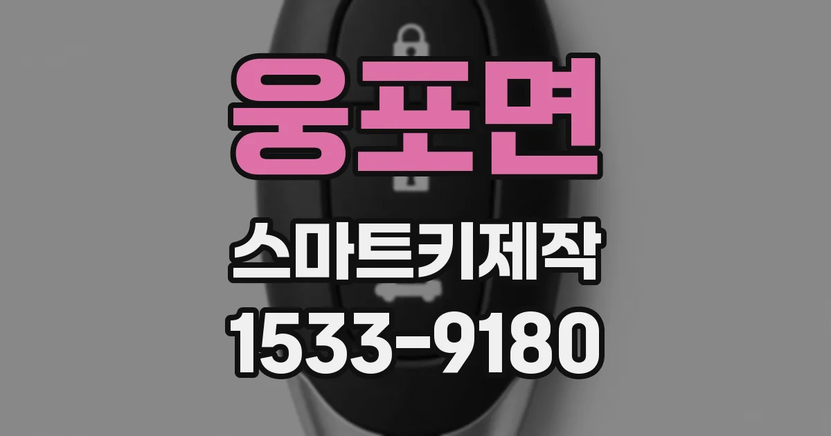 웅포면 스마트키제작