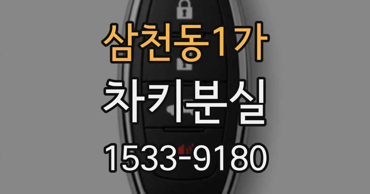 삼천동1가 차키분실