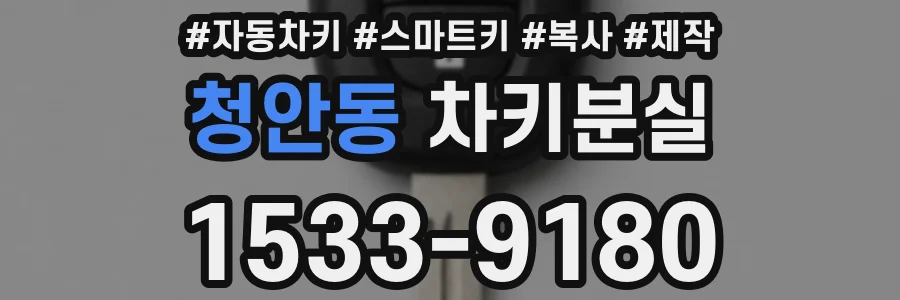 청안동 차키분실