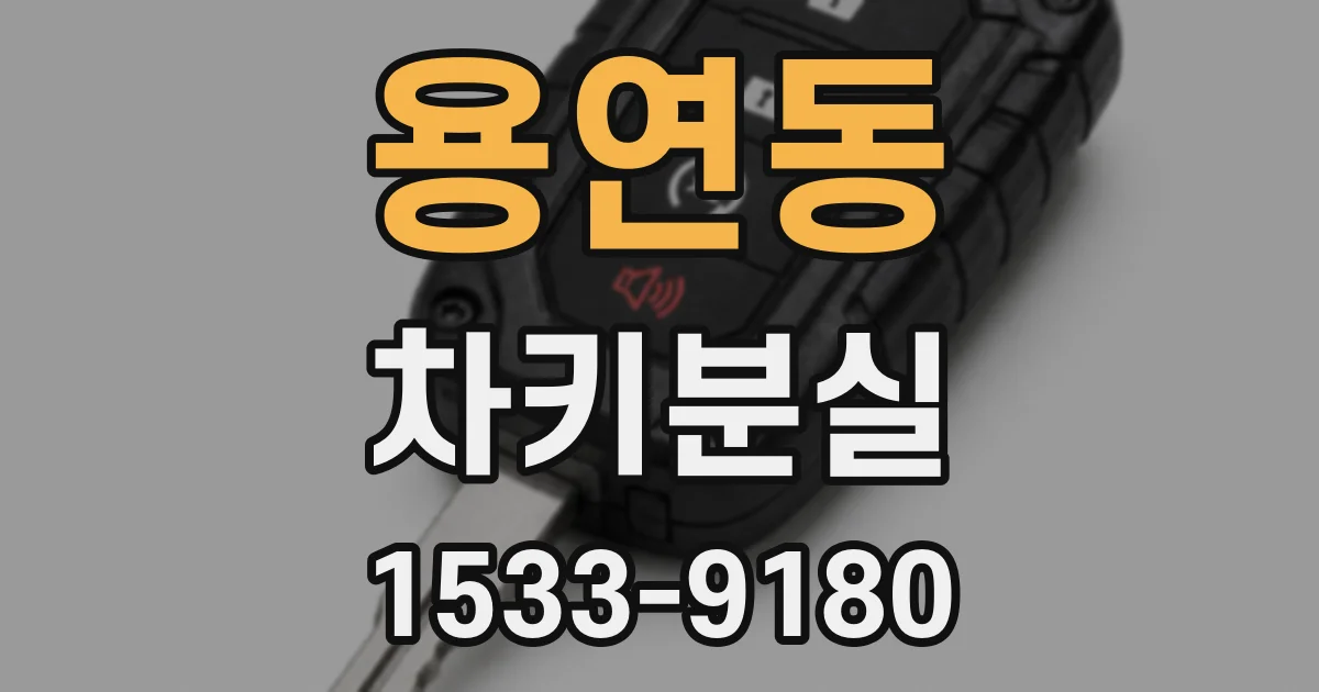 용연동 차키분실