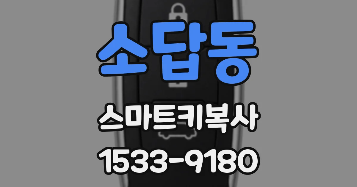 소답동 스마트키복사